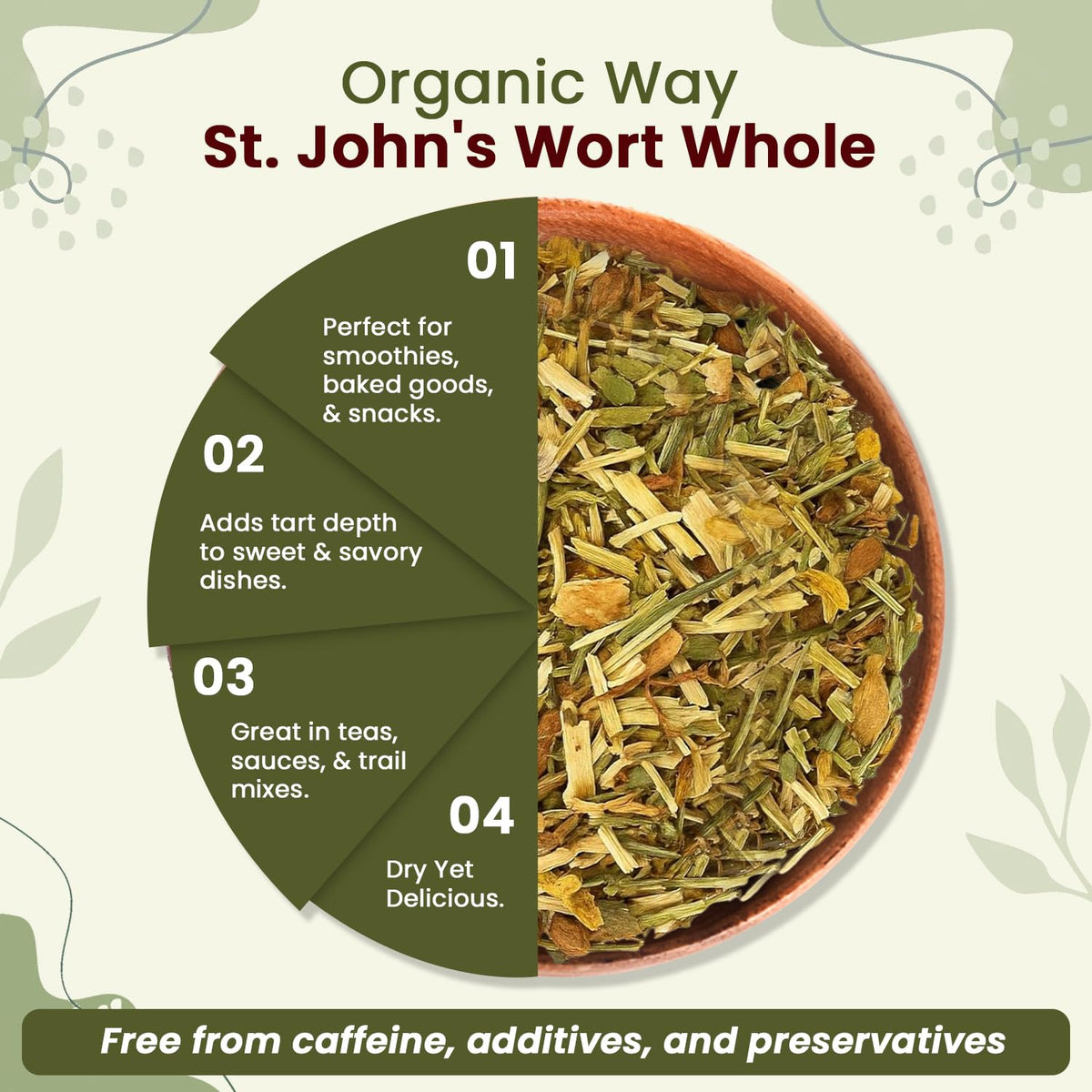 Organic Way St. John's Wort Whole - Herbal Tea - Origin Albania