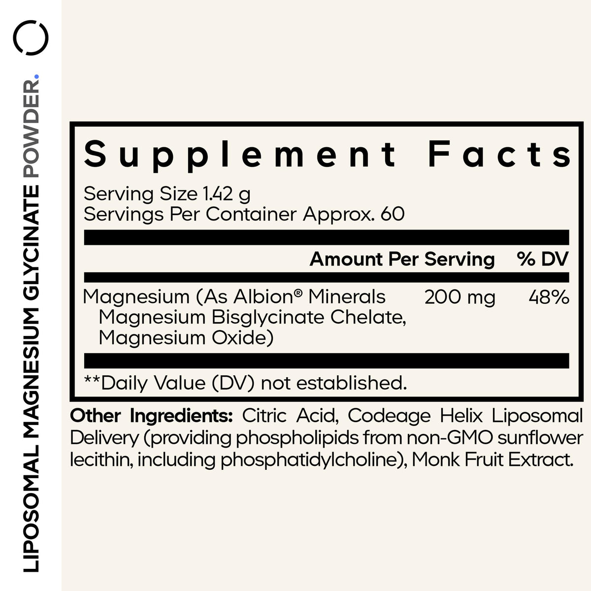 Codeage Liposomal Magnesium Glycinate Powder - 3oz - image 2