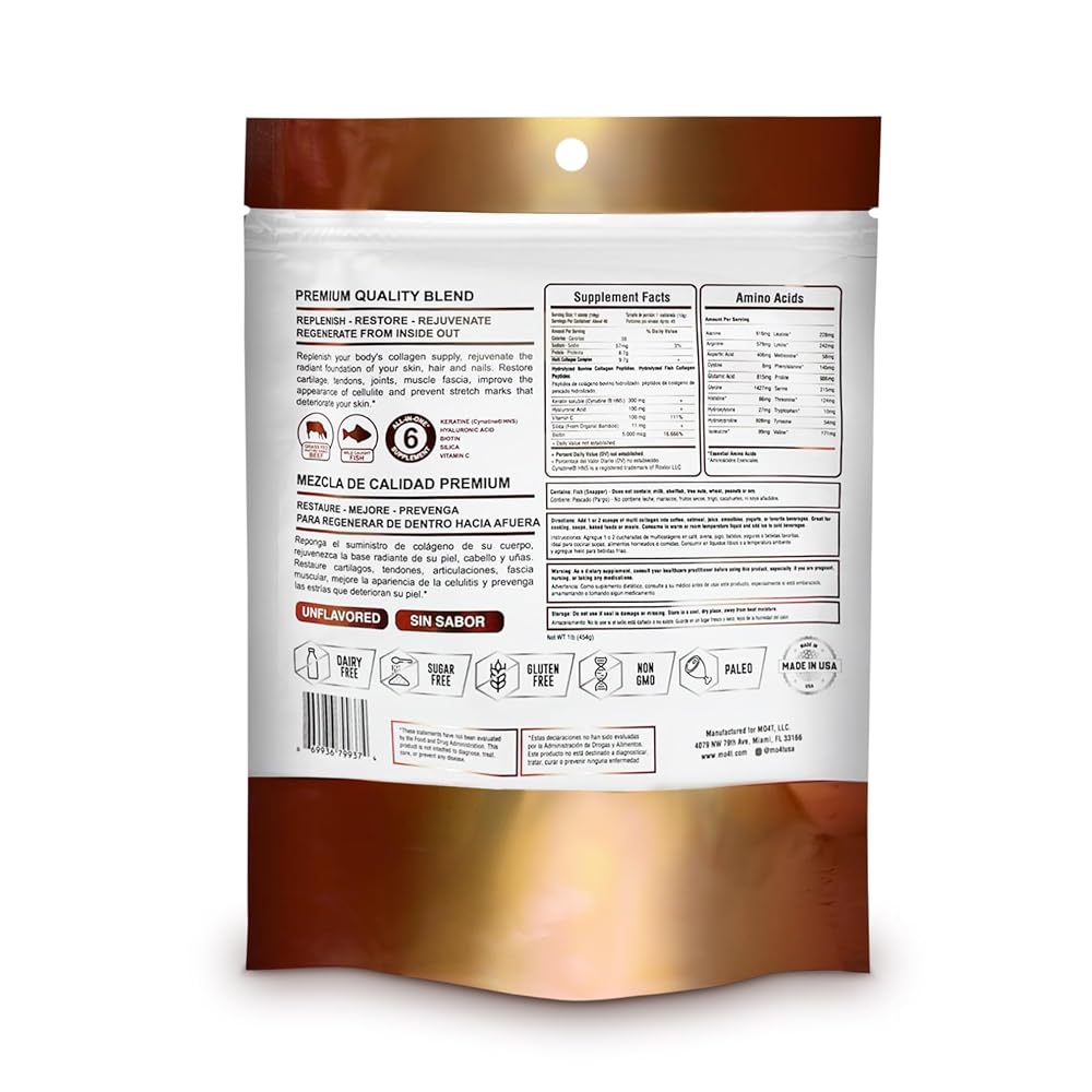 MOMOF4TRANSFORM Multi Collagen Booster Powder - 1 Pound - image 2
