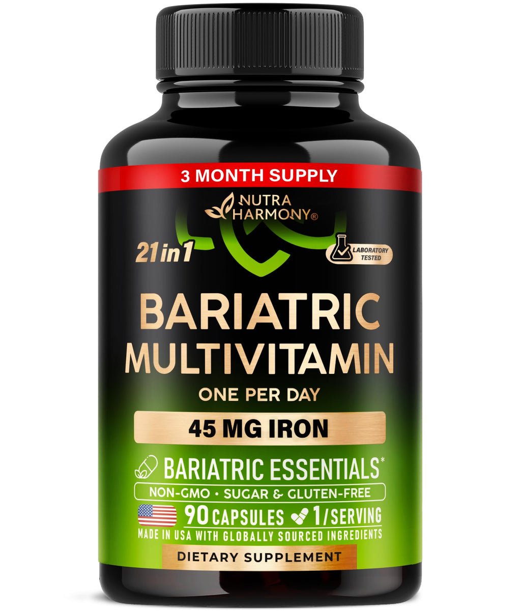 NUTRAHARMONY Bariatric Multivitamin with Iron 45mg - 90 Capsules