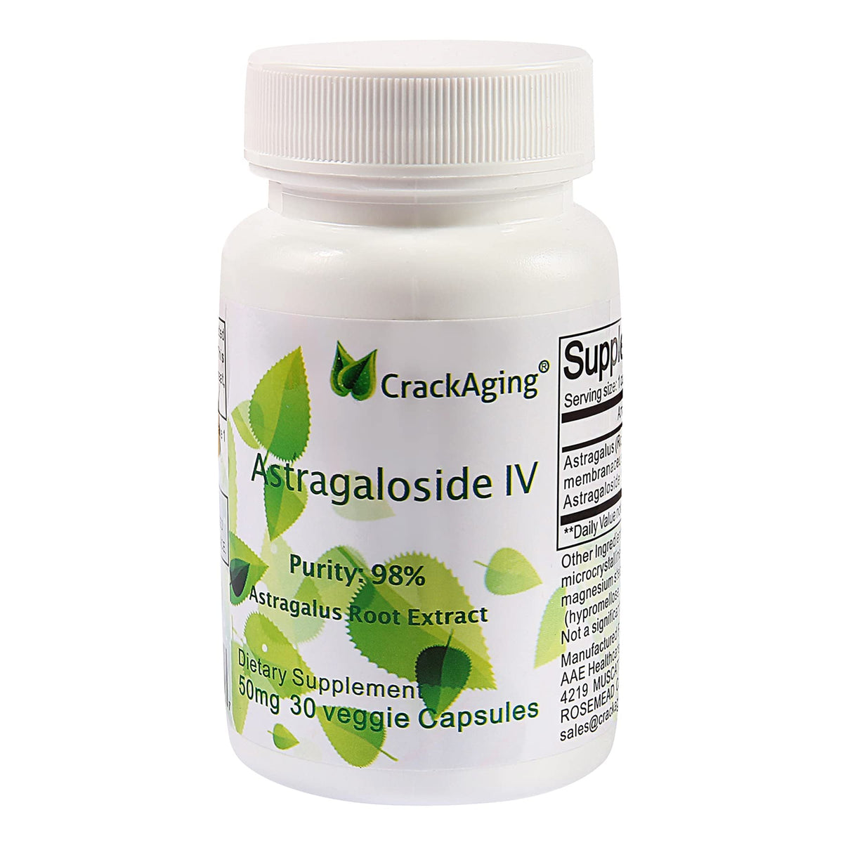 Crackaging Astragaloside IV 98% Enhanced Absorption 50mg - 90 Capsules - image 5