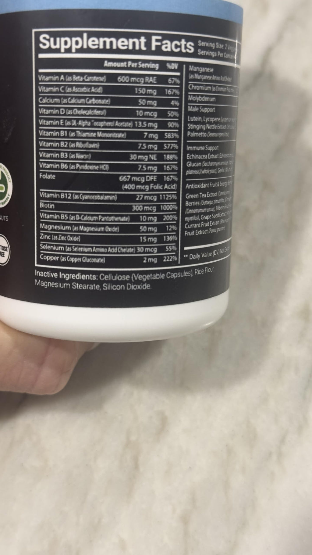 Stellar Labs Men's Low FODMAP Vegan Multivitamin - 1 Count - image 3