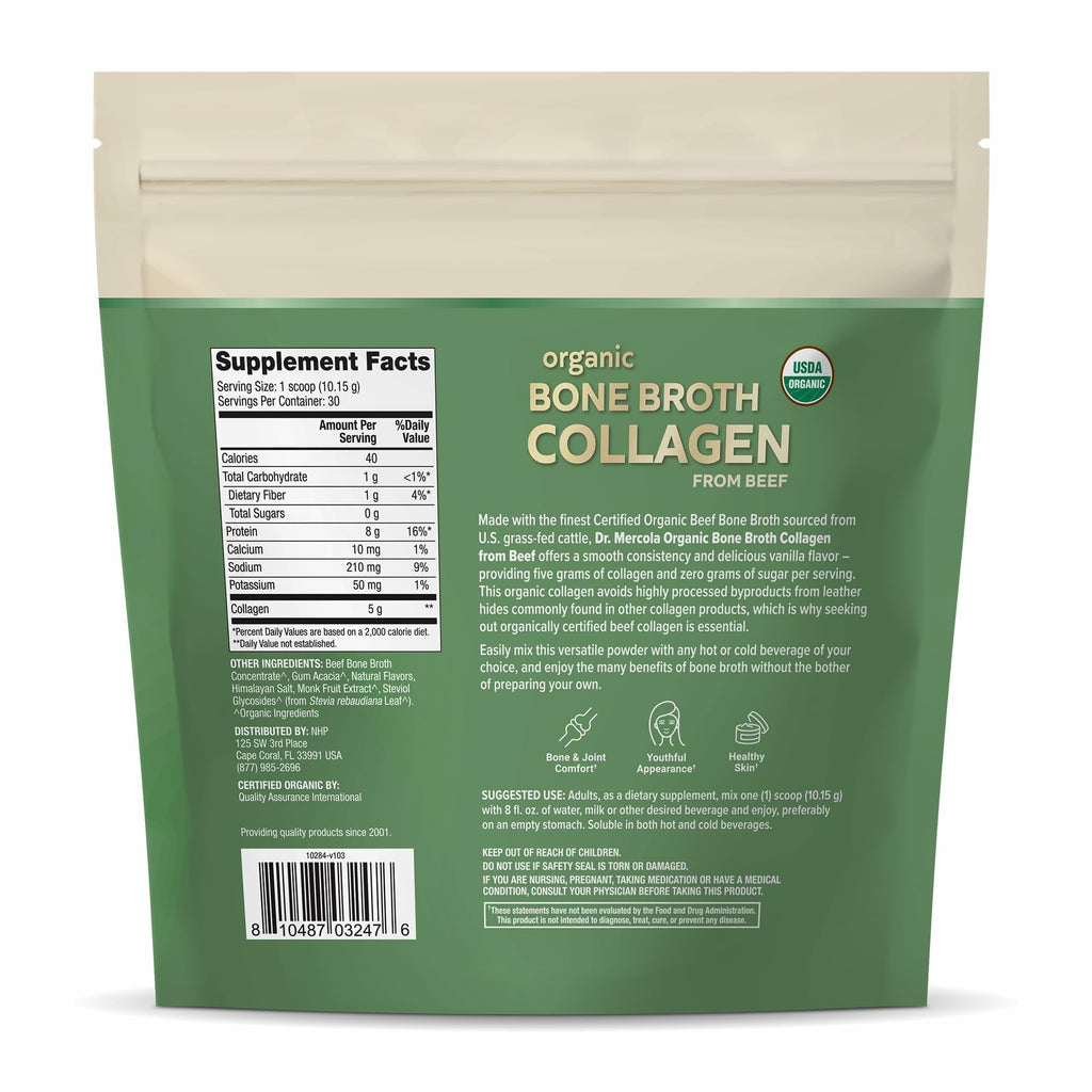Dr. Mercola Organic Bone Broth Collagen Powder