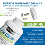 Naticura Hem-Control Hemorrhoid Relief Capsules - 90 Count - image 5