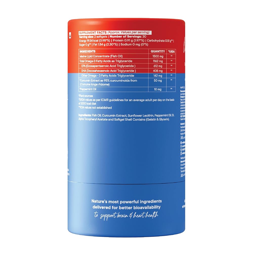 Wellbeing Nutrition Omega 3 Fish Oil 1500mg - 60 Softgels - image 7