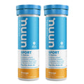 Nuun Sport Orange Electrolyte Drink Tablets - 10 Count (Pack of 2)