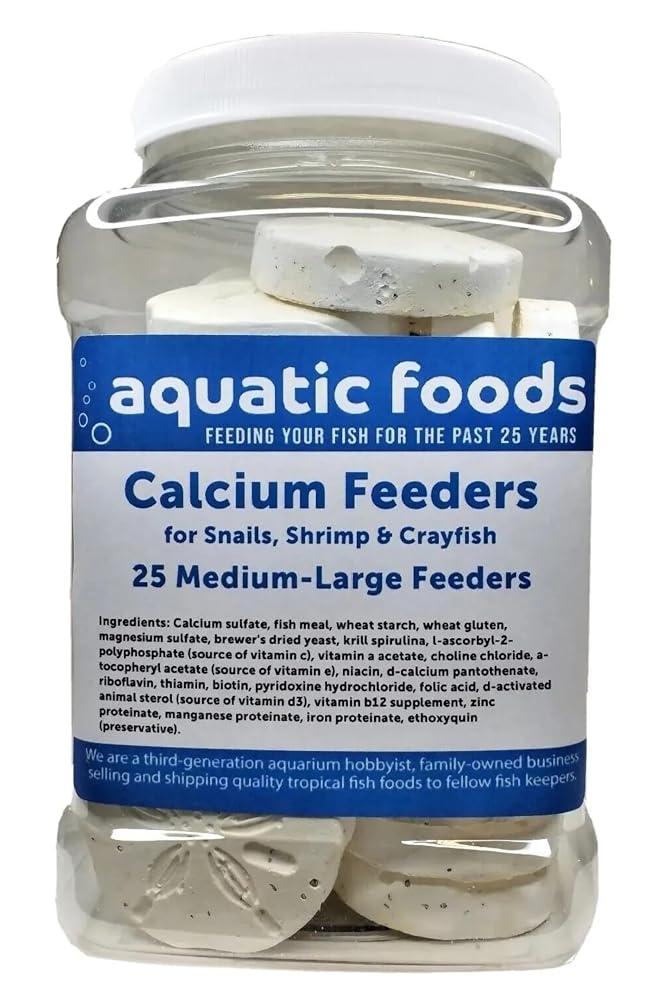 Aquatic Foods Inc. Calcium Feeders Medium-Large Disks - 25 Count