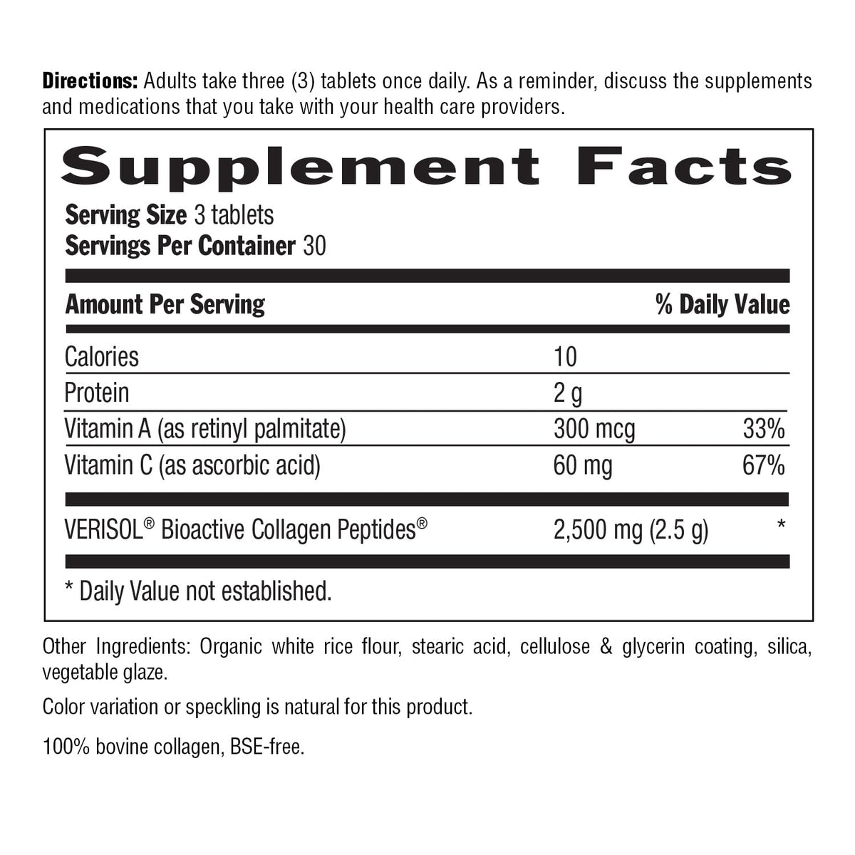 Country Life Verisol Collagen Peptides Tablets - 90 Tablets - image 5