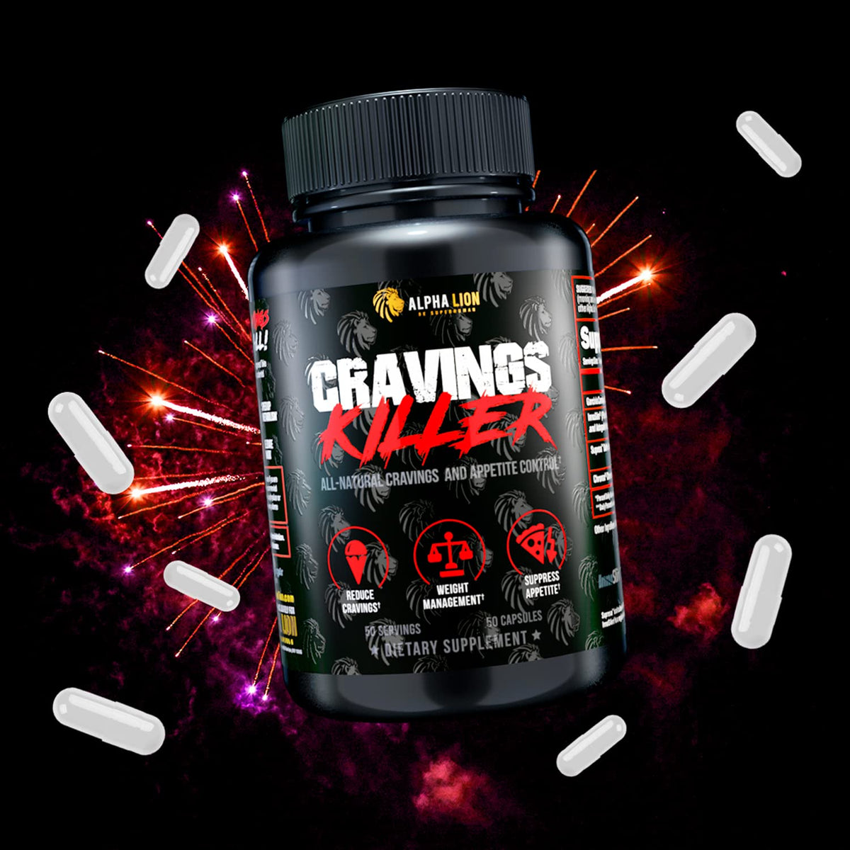 Alpha Lion Cravings Killer Appetite Control - 50 Capsules - image 5