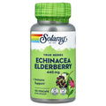 SOLARAY Echinacea and Elderberry Supplement - 100 Vegetarian Capsules