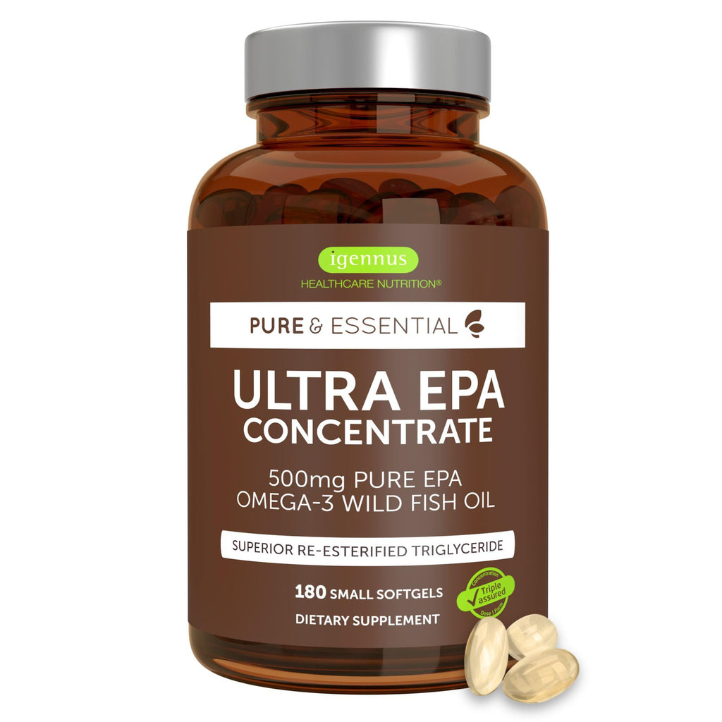 Igennus Ultra EPA Omega 3 500mg DHA-Free - 180 Softgels