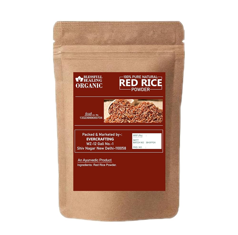 Blessfull Healing Organic Red Rice Powder 100% Pure Natural 200 Gram