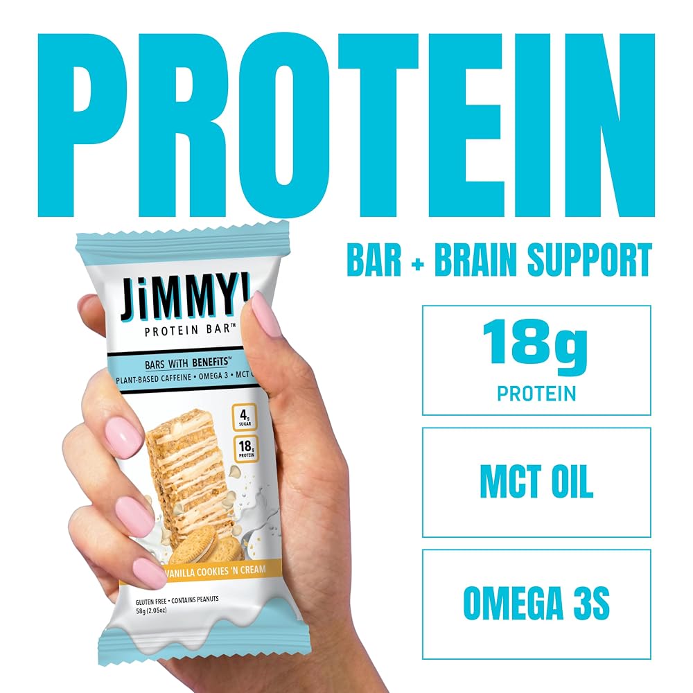 JiMMYBAR! - 12 Count - Functional Snack with Real Food Ingredients