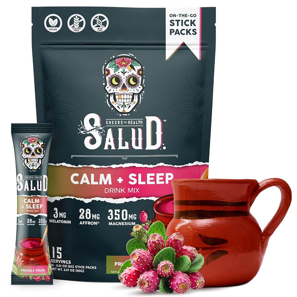 Taste Salud 2-in-1 Calm + Sleep Drink Mix Prickly Pear - 15 Stick Packs