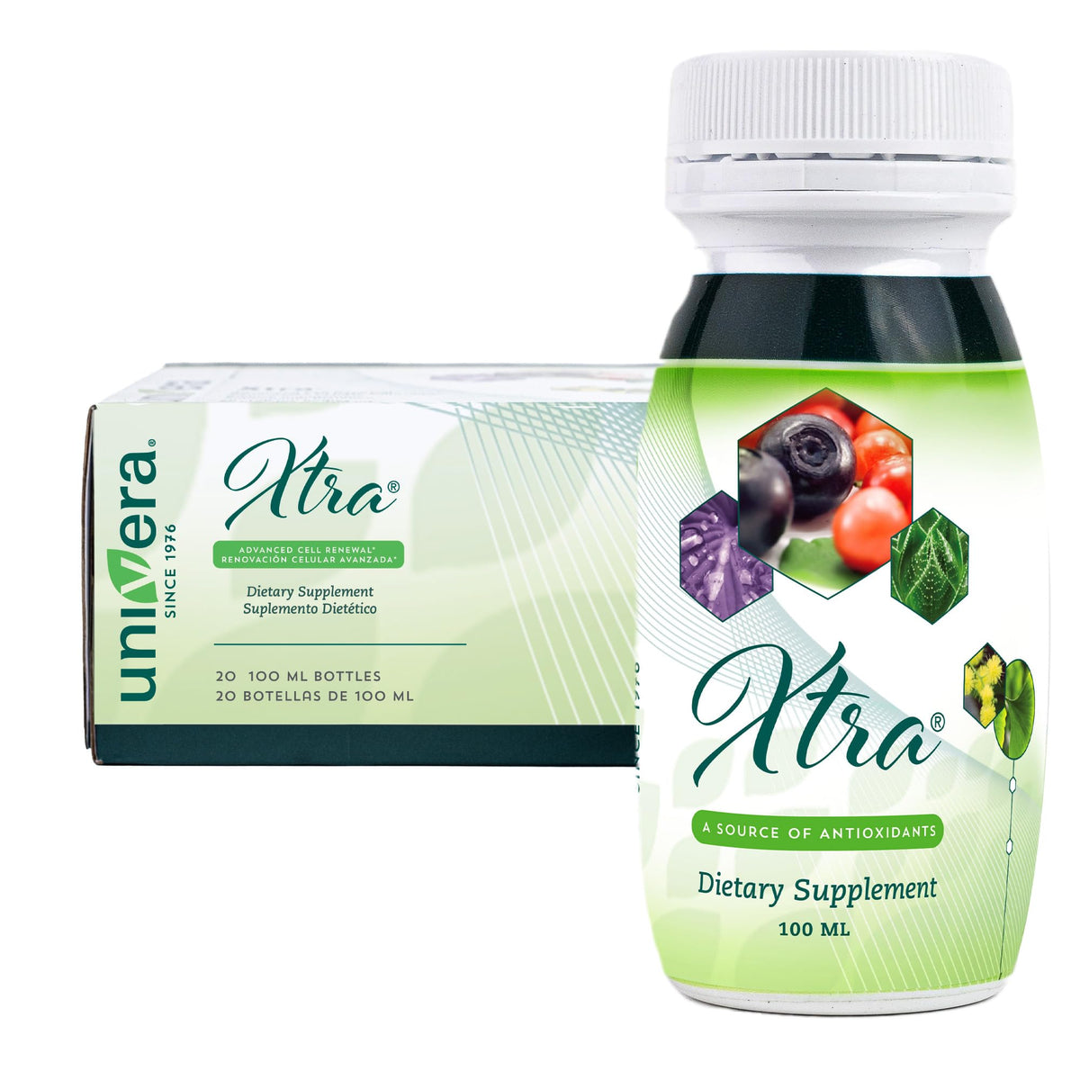 Univera Xtra Minis Multimineral Liquid for Focus & Energy - 20 Pack