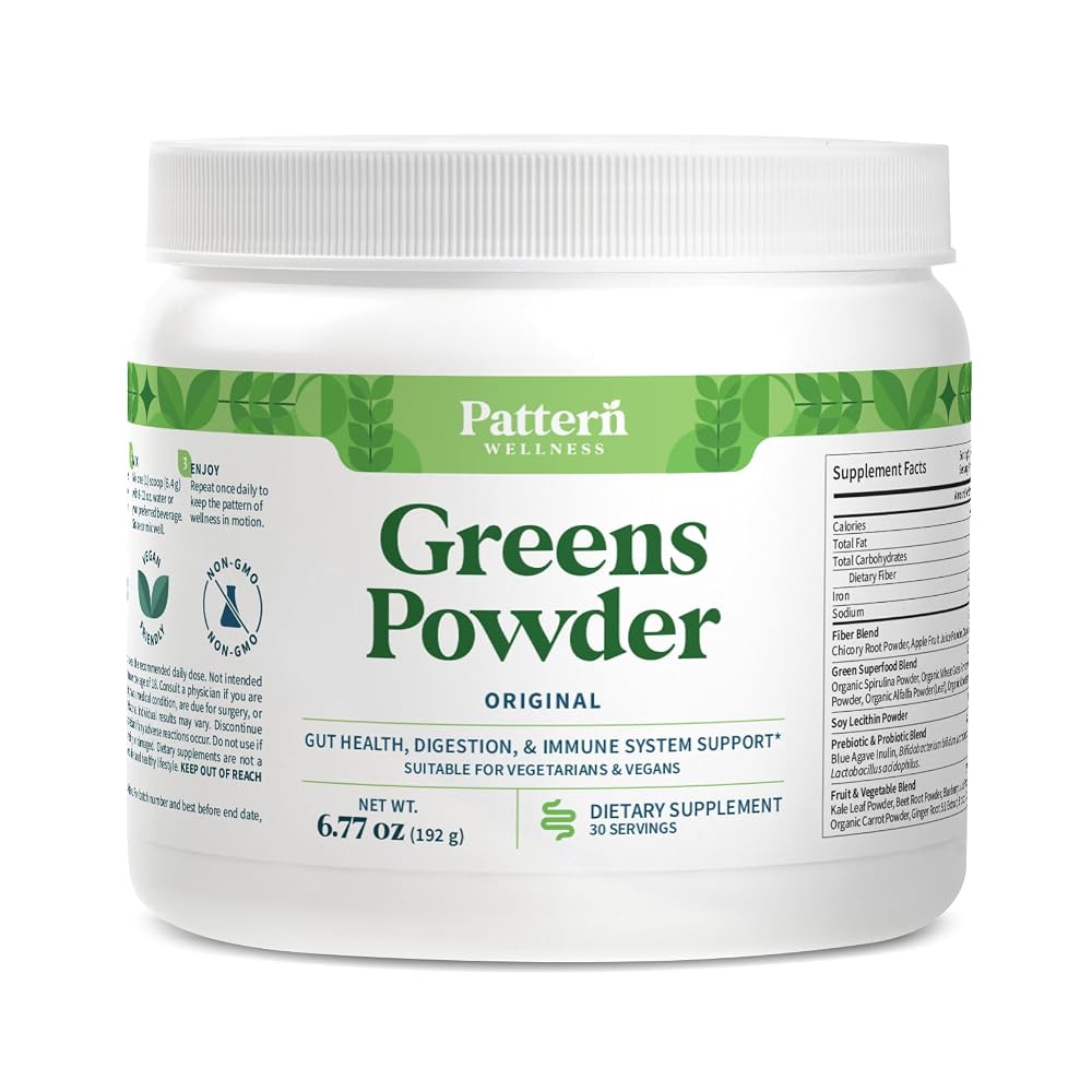 Pattern Wellness Greens Powder Superfood Original Flavor - 6.77 oz