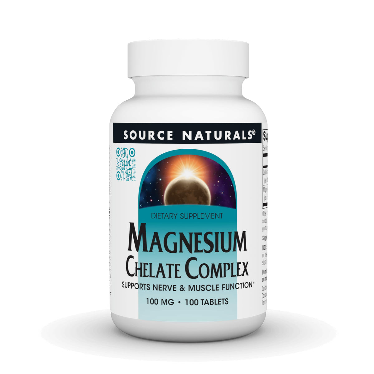 Source Naturals Magnesium Chelate Complex 100 mg - 100 Tablets
