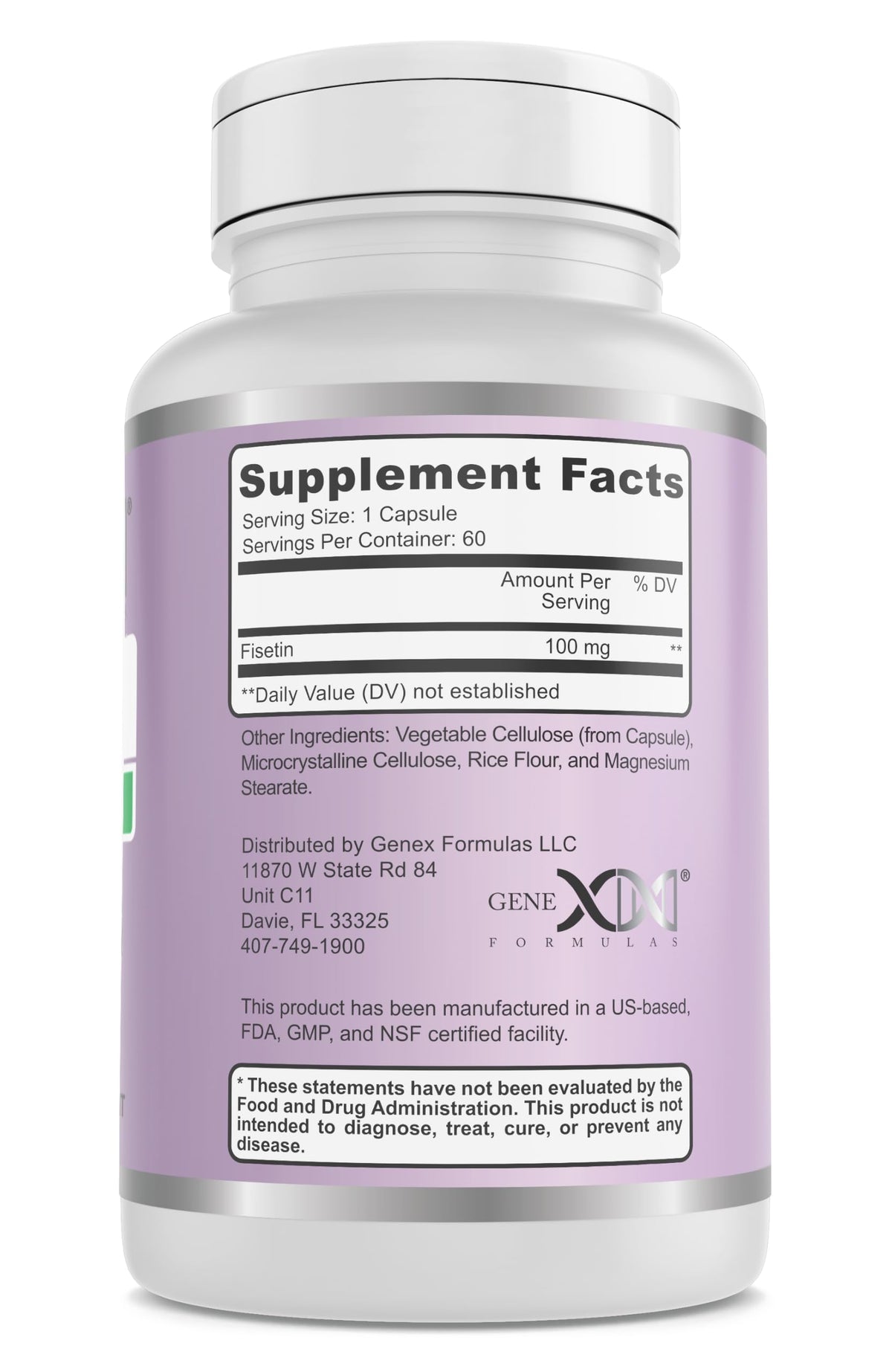 Genex Formulas Fisetin 100mg Supplement - 60 Capsules - image 2