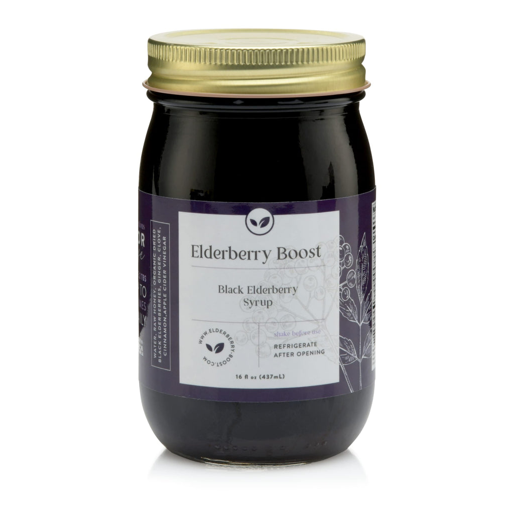 Elderberry Boost Elderberry Syrup with Organic Elderberries - 16 Fl Oz