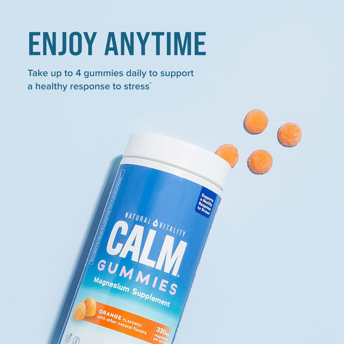 Natural Vitality CALM Magnesium Gummies Stress Relief - 60 Gummies - image 5