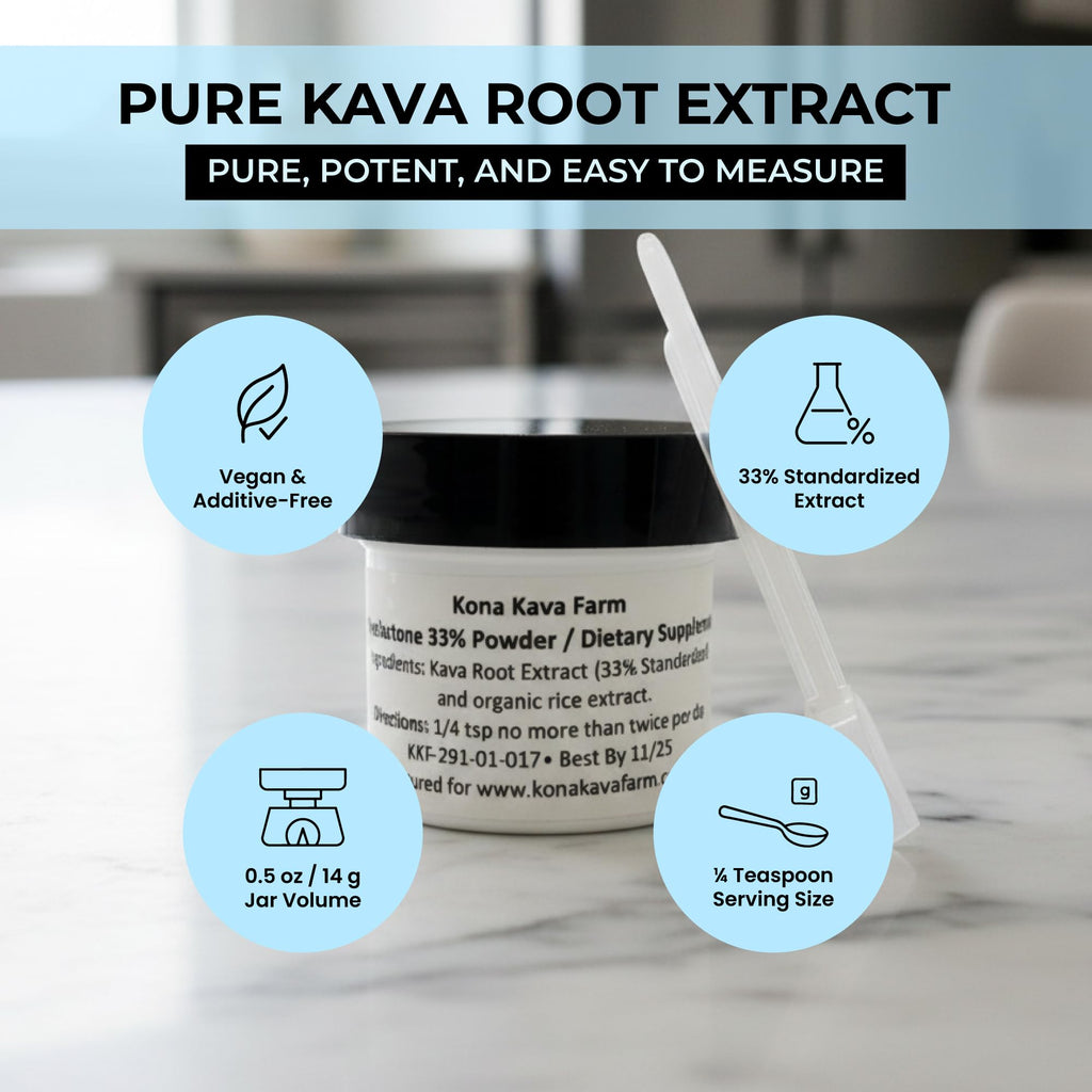 Kona Kava Farm 33% Kavalactone Extract Powder - 0.5 oz - image 5
