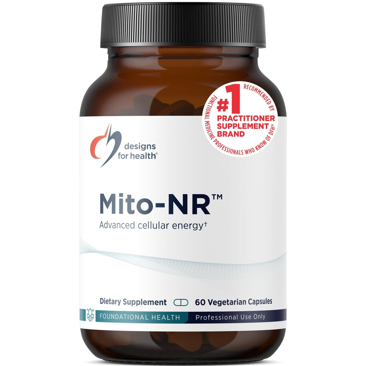 Designs for Health Mito-NR NAD Supplement with CoQ10 - 60 Capsules