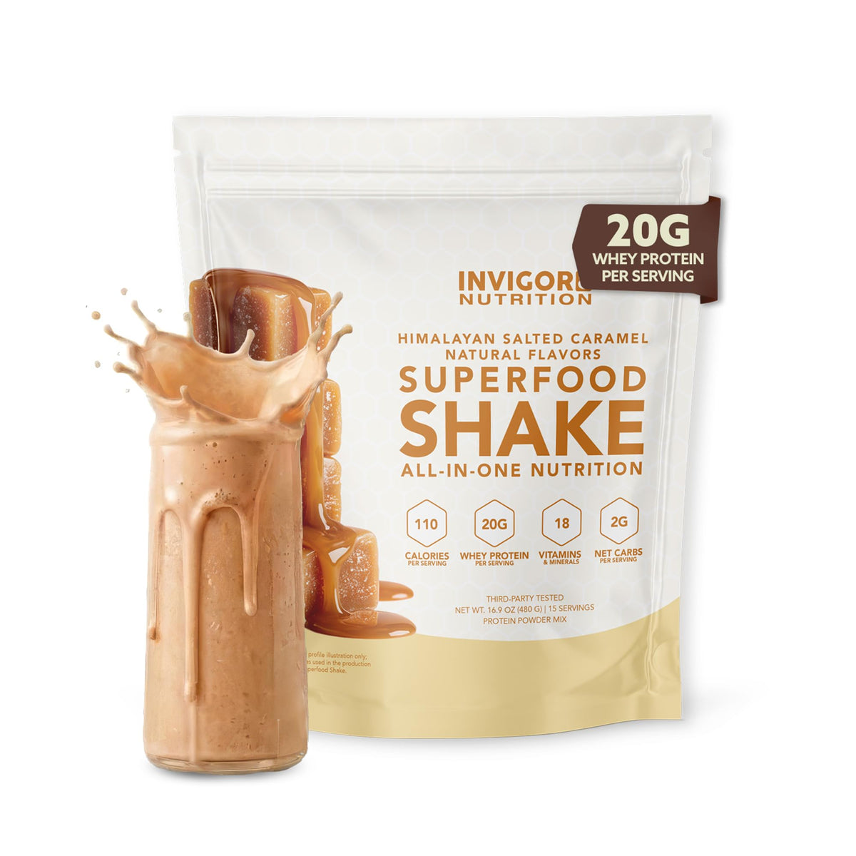 INVIGOR8 Superfood Shake with Immunity Boosters - Gluten-Free and Non