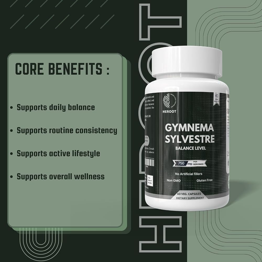 Heroot Gymnema Sylvestre Extract 350 mg - 60 Capsules - image 8