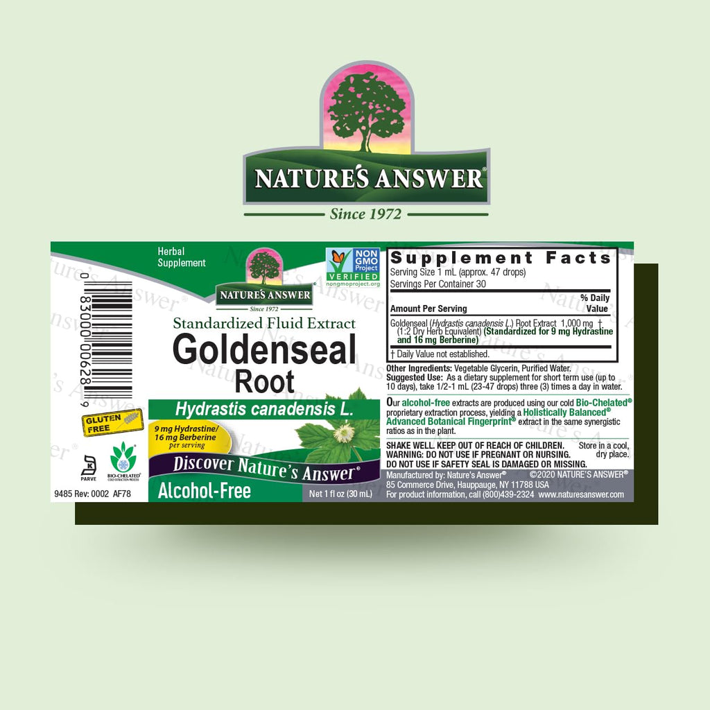 Nature's Answer Goldenseal Root Extract Immune Support - 2 Fl Oz - image 2