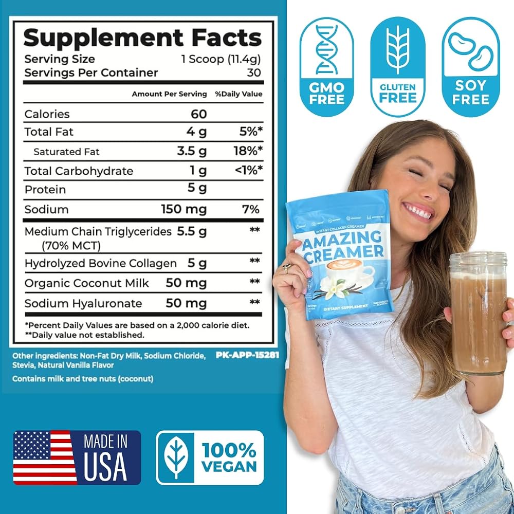 Superfoods Company Amazing Creamer with Collagen - Keto - image 7