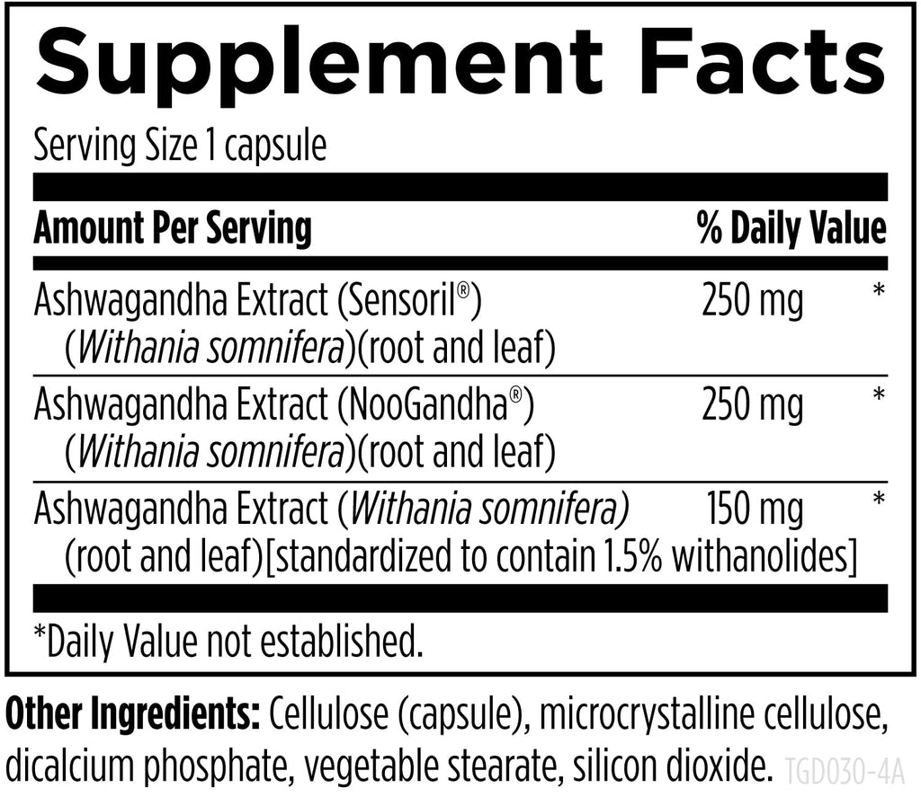 Designs for Health TriGandha Ashwagandha Extract - 30 Capsules - image 5