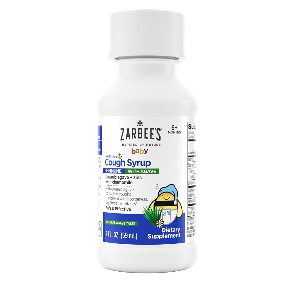 Zarbee's Baby Nighttime Cough Syrup with Agave & Zinc - 2 fl oz - image 2