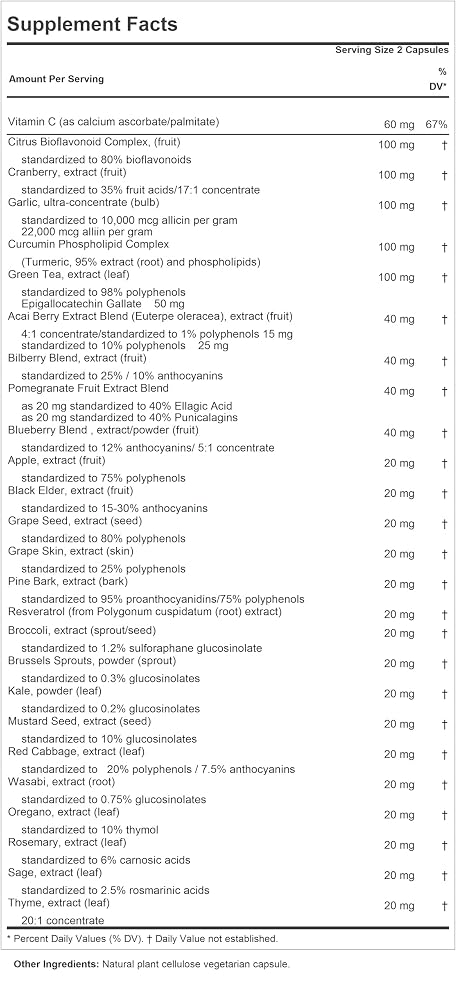 ANDREW LESSMAN Ultimate Anti-Oxidant Extracts Capsules - Concentrated - image 4