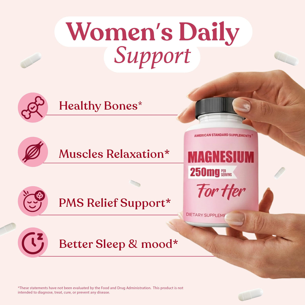 American Standard Supplements Magnesium Glycinate 250mg - 90 Capsules - image 4