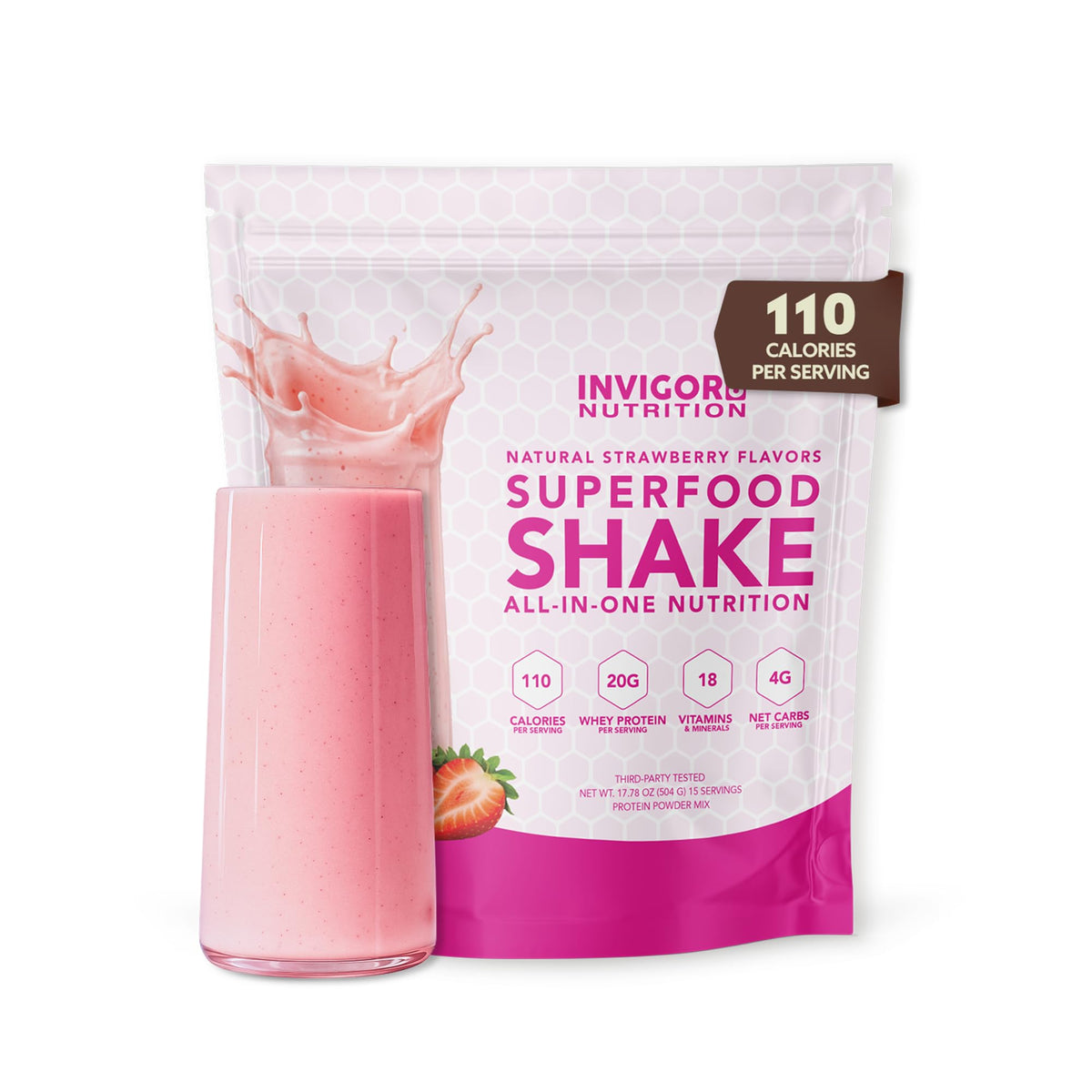 INVIGOR8 Superfood Shake with Immunity Boosters - Gluten-Free and Non