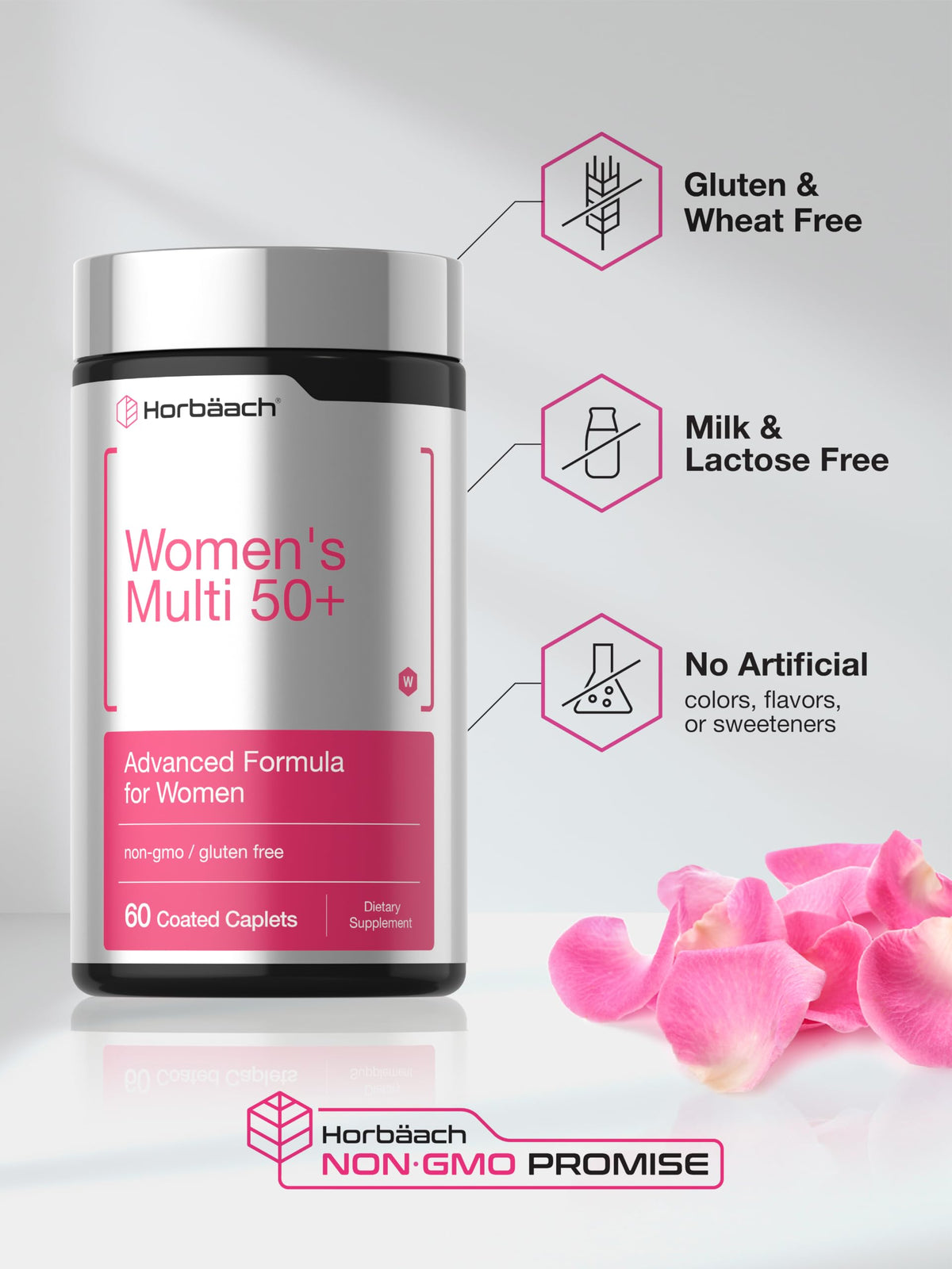 Horbäach Multivitamin for Women 50+ - 60 Coated Caplets - image 5