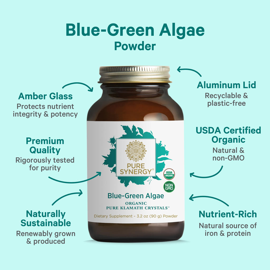 PURE SYNERGY Blue-Green Algae Powder - 3.2 oz - image 3