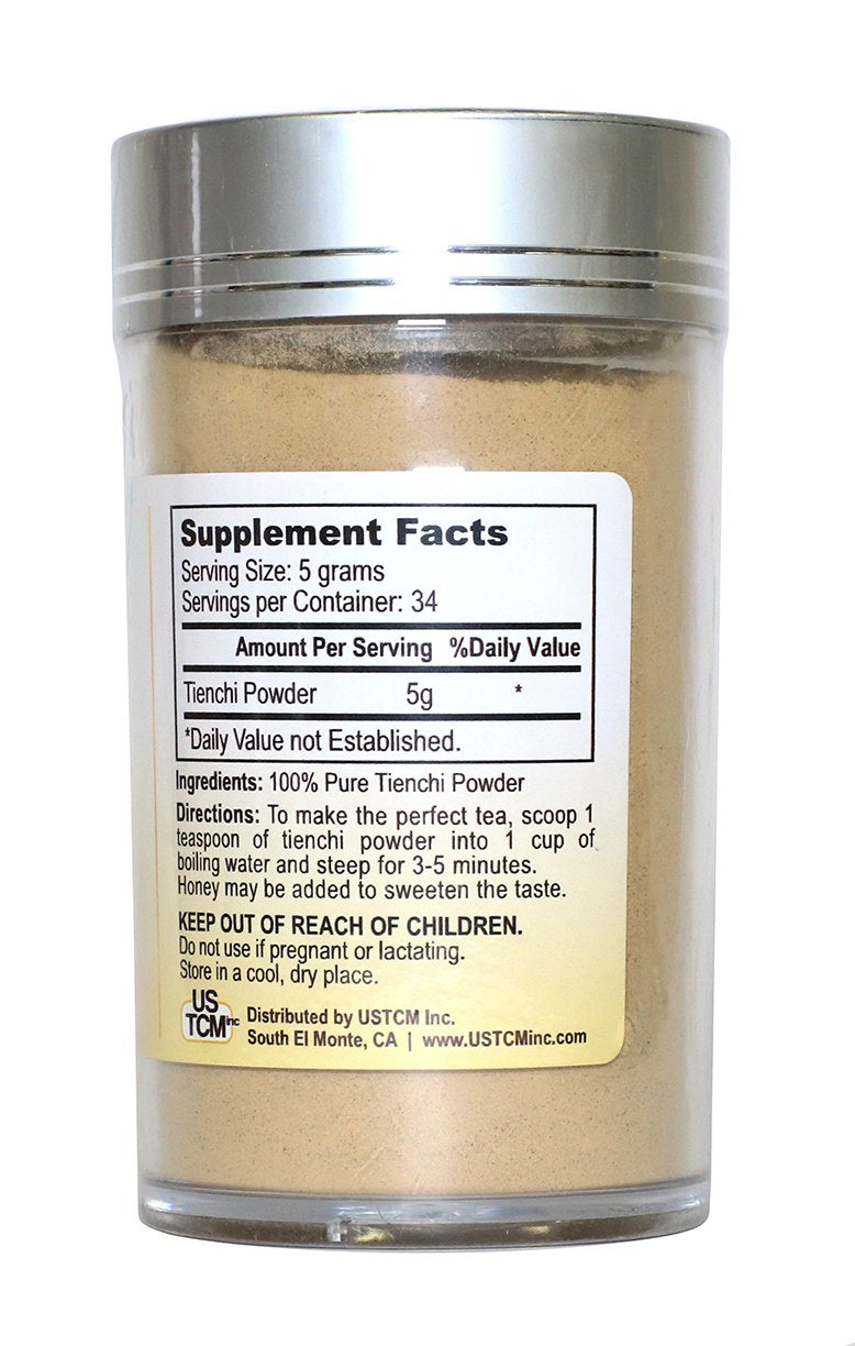 USTCM 100% Pure Tienchi Powder Pseudoginseng Powder Tienchi Ginseng