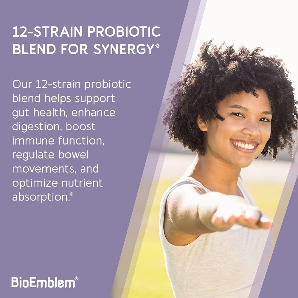 BioEmblem Digestive Enzymes with Probiotics 10 Enzymes - 60 Capsules - image 5