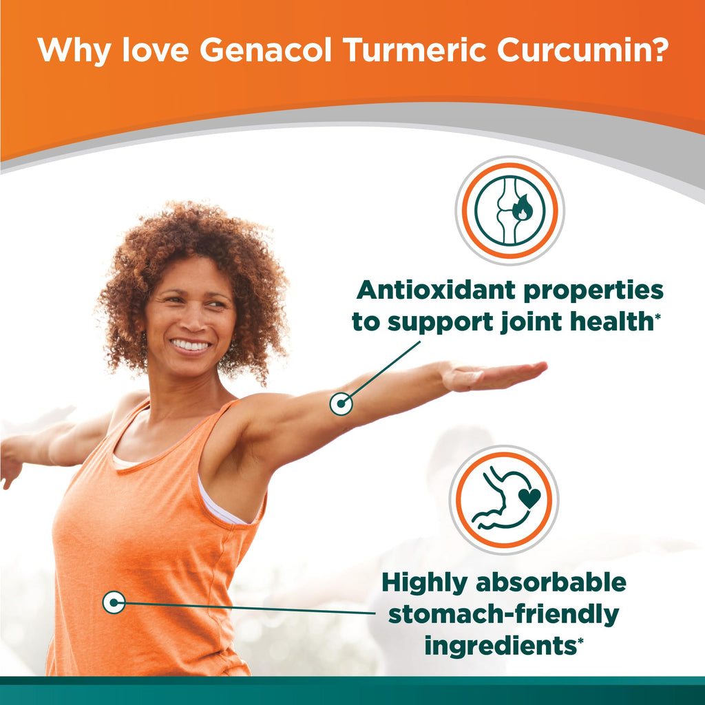 Genacol Turmeric Curcumin Joint Supplement with Collagen - 90 Capsules - image 4