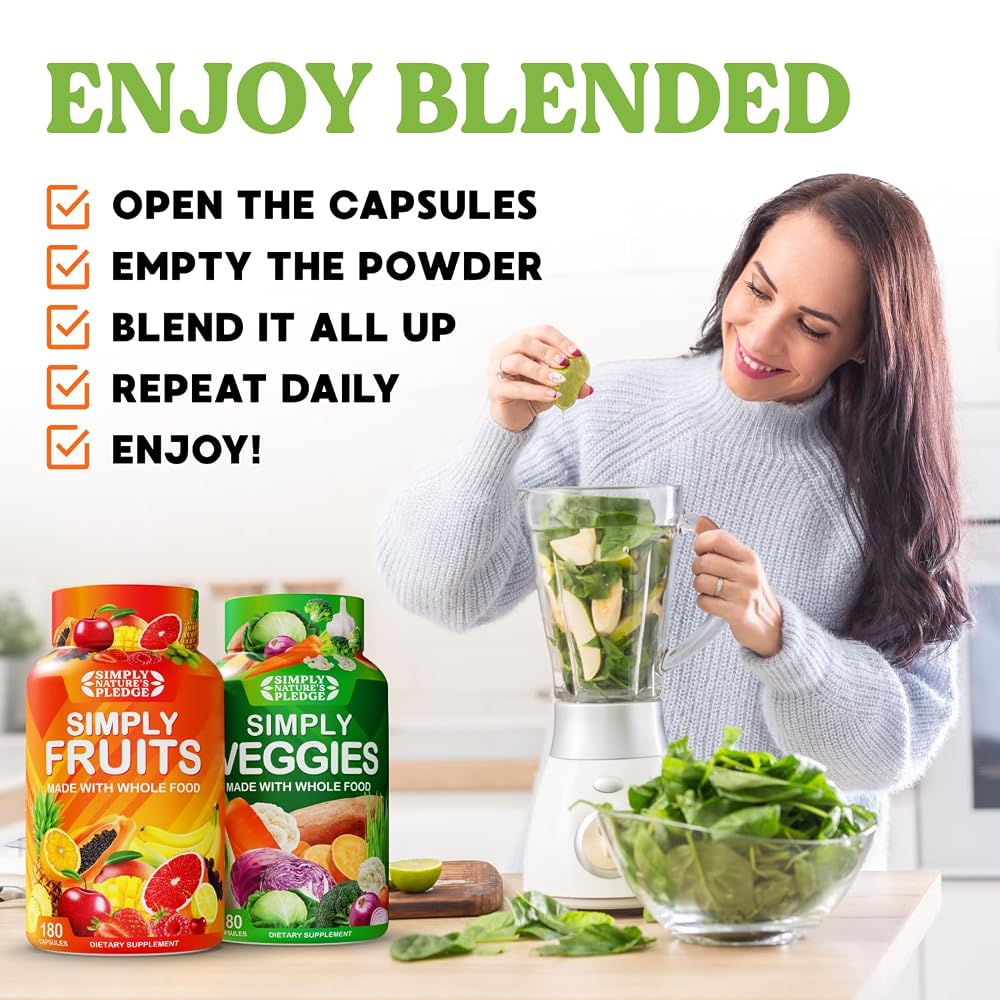 Simply Nature's Pledge -Packed with 42 Different Fruits & Vegetables