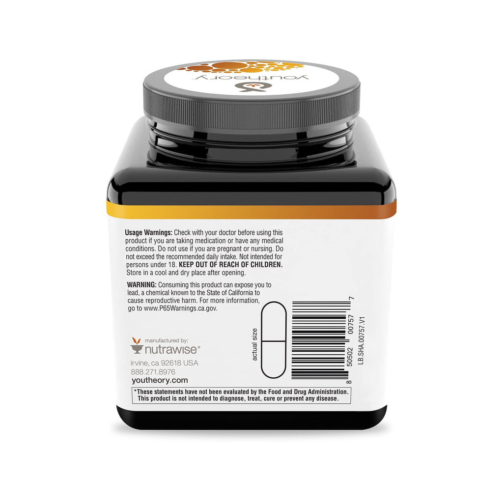 Youtheory Shilajit 500 mg - 60 Vegetarian Capsules - image 2