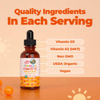 MARYRUTH'S Organic Toddler Vitamin D3+K2 Liquid Drops - 1 fl oz - image 5