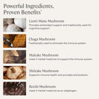Stonehenge Health Dynamic Mushrooms Lions Mane Brain Support - 60 Capsules - image 3