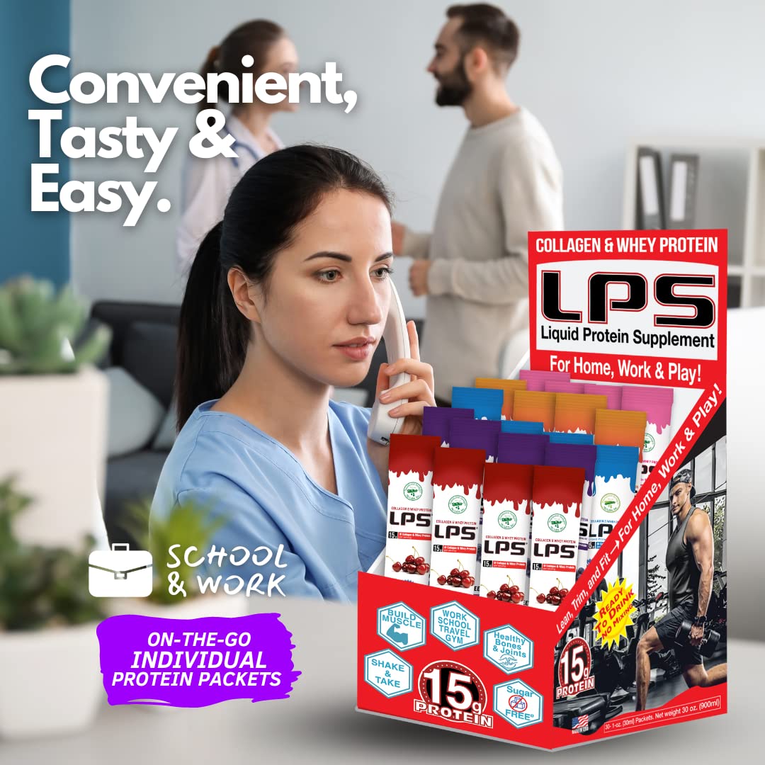 Nutritional Designs LPS Liquid Collagen & Whey Protein Supplement