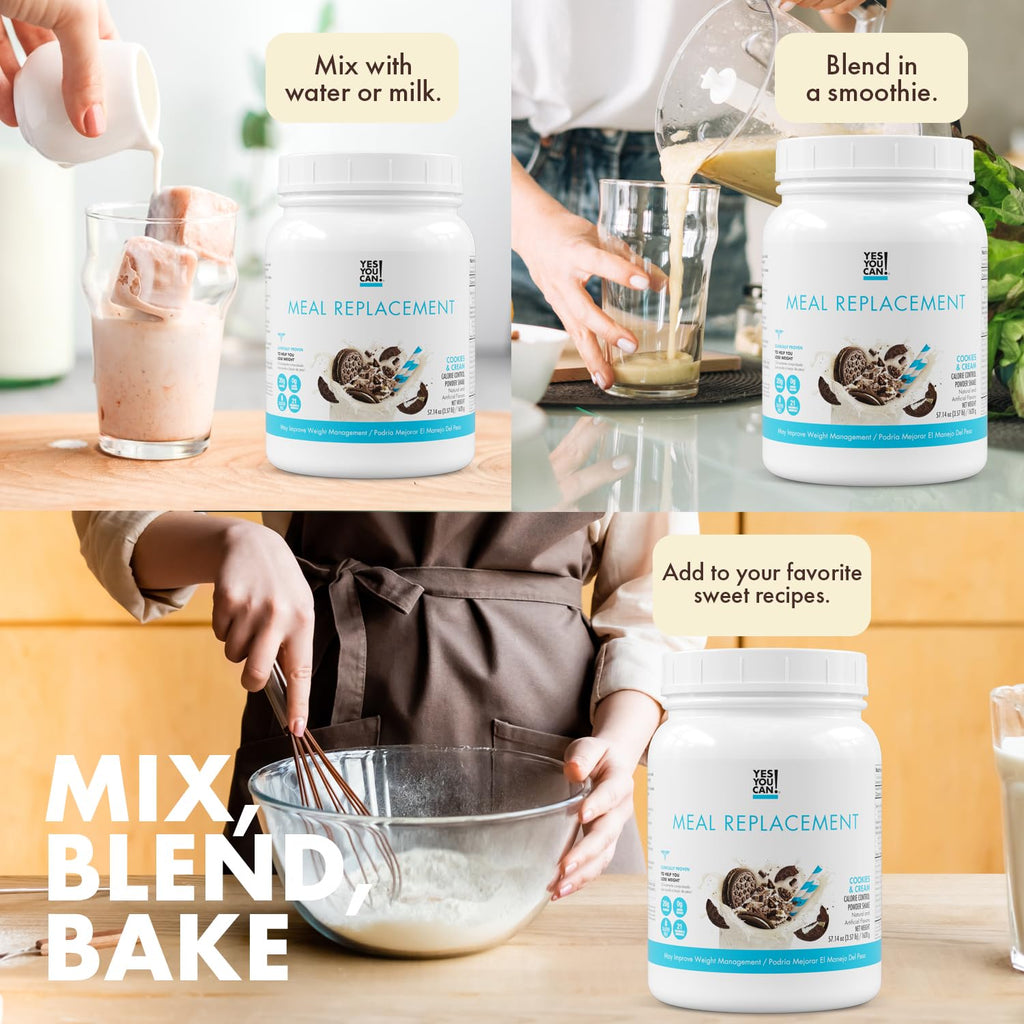 Yes You Can! Complete Meal Replacement Cookies & Cream - 15 Servings - image 4