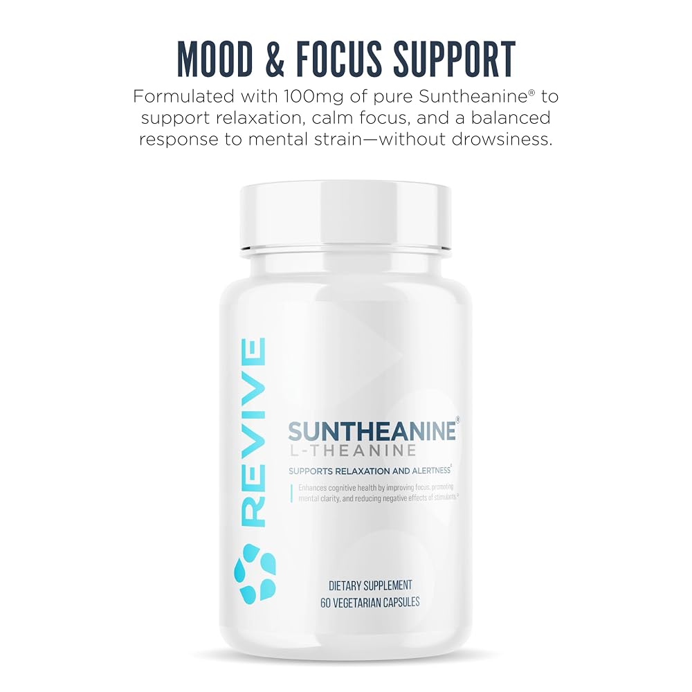 Revive MD Suntheanine L-Theanine Supplement - 60 Capsules - image 3