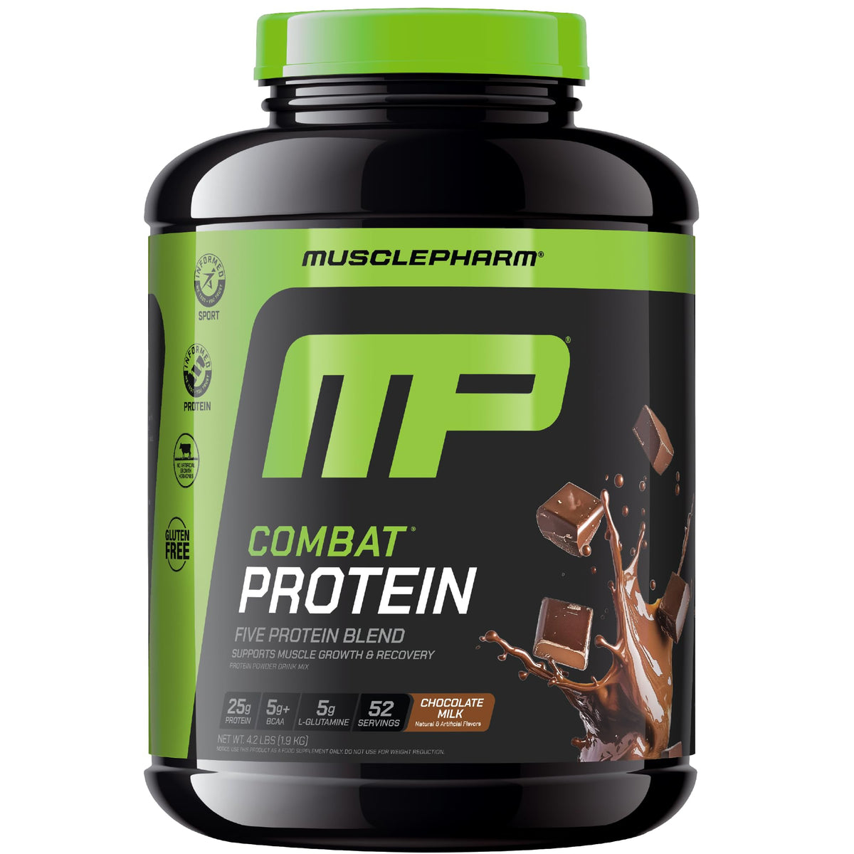 MusclePharm Combat Protein Powder Chocolate Milk - 4.2 lb