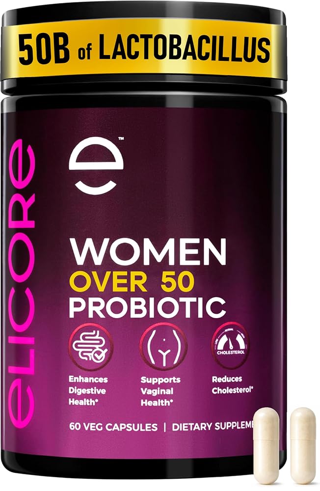 ELICORE Premium Probiotics for Women 50 Billion CFU - 60 Capsules