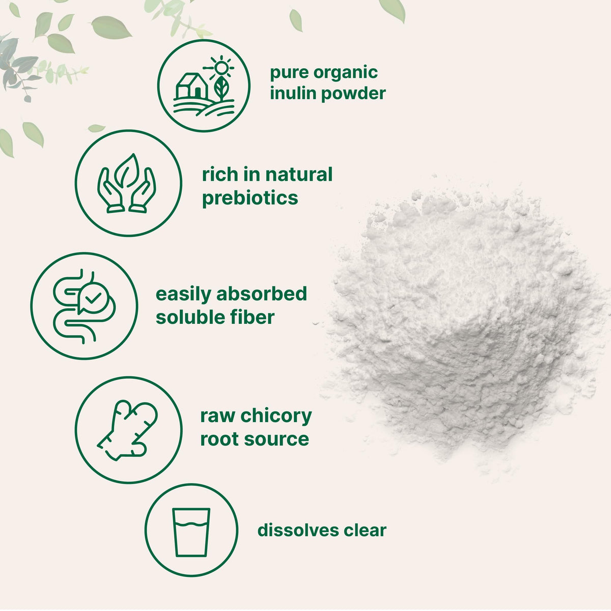 Micro Ingredients Organic Inulin Fiber Powder - 2 lb - image 4